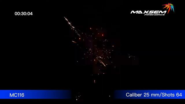 Фейерверк на 64 залпа Scintillant Искрящий мерцающий МС116 Maxsem Максэм смотреть онлайн