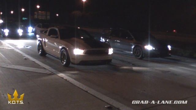 Who do you think won? Turbo Mustang vs EVO - KOTS #3 Race (part I) смотреть онлайн