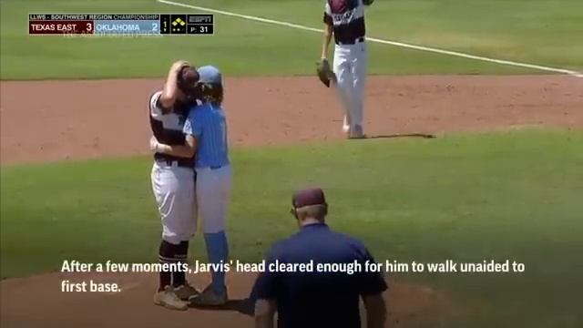 Little League batter hugs pitcher who hit him in head with ball | ABC7 Chicago смотреть онлайн