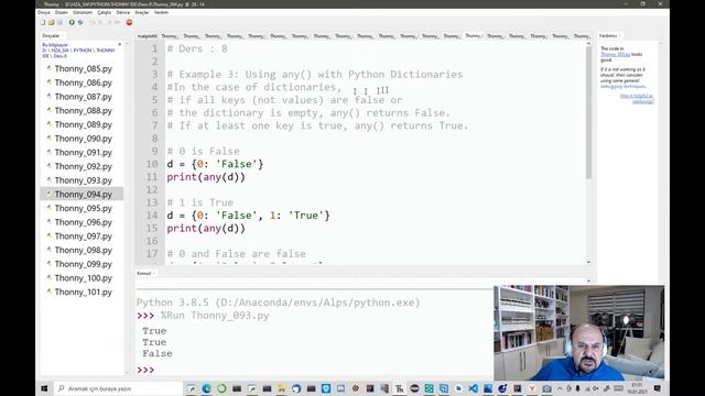 Thonny IDE Türkçe Python Ara Yüz Editörü ile Gençlere Python Ders D 8 смотреть онлайн