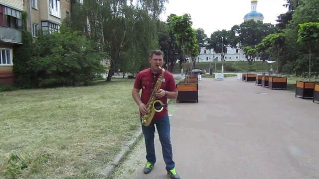 Eros Ramazzotti & Cher - Piu Che Puoi. #Саксофон Андрей Романенко.Outdoors walking with saxophone смотреть онлайн