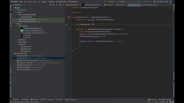 Flashlight ilovasi(KOTLIN) - 1 TA LOYIHA 3 TA TEXNOLOGIYA смотреть онлайн