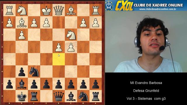 Videoaula Defesa Grunfeld: Volume 3 - Sistemas com g3 MI Evandro Barbosa