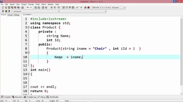 17 Default Value To Constructor смотреть онлайн