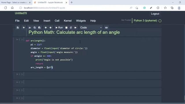 #Python Math: Calculate arc length of an angle смотреть онлайн