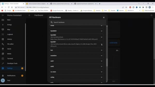 Sonoff-P Zigbee USB Dongle & Zigbee2MQTT on Home Assistant 2023
