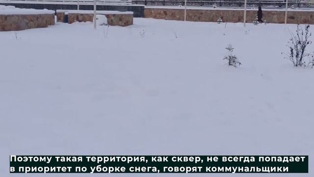 Когда уберут снег в сквере Строителей 13.11.2020 смотреть онлайн