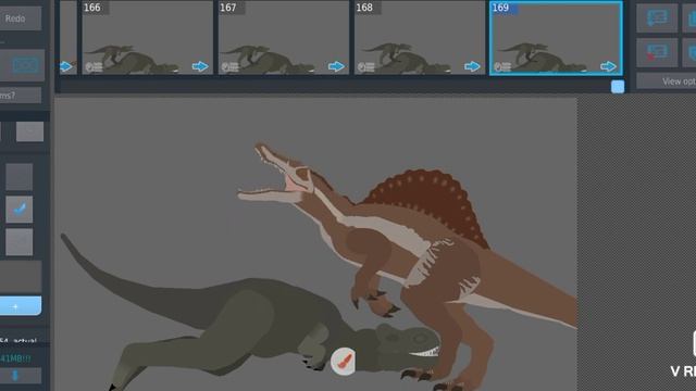 sad dino animation (stick nodes) смотреть онлайн