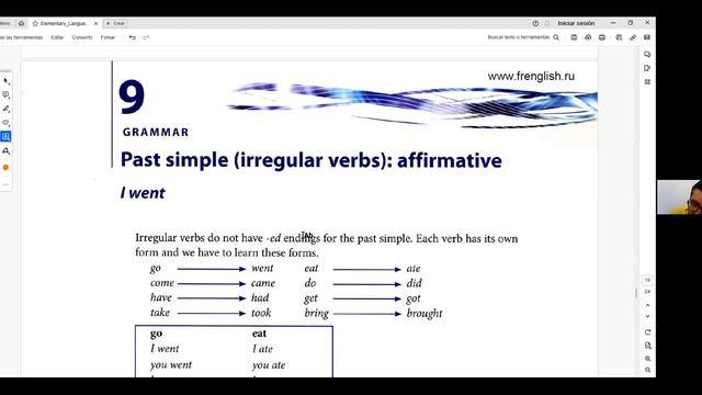 5.PAST SIMPLE: REGULAR AND IRREGULAR VERBS; AFFIRMATIVE. смотреть онлайн