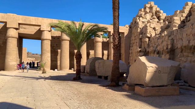 Temple of Karnak in Egypt. 4K 60fps. смотреть онлайн