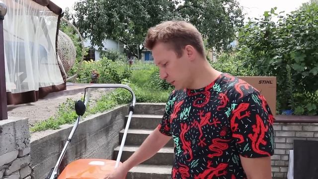Обзор газонокосилки STIHL RMA 443 смотреть онлайн