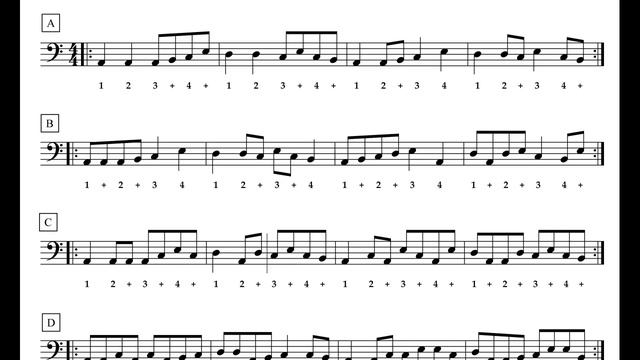 Sightreading for Bass - Exercise #15 смотреть онлайн