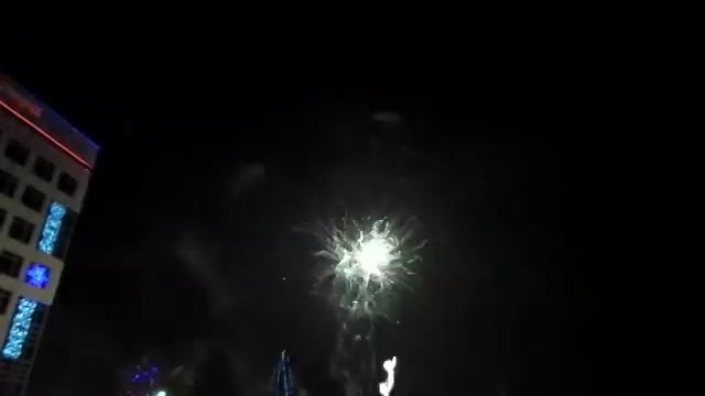 Салют в Костанае. 1 января 2014. смотреть онлайн