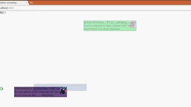 Twitter wall with node.js & socket.io ! смотреть онлайн
