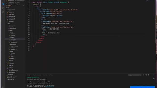 Portfolio Website 2021 - React and Google Material Design смотреть онлайн