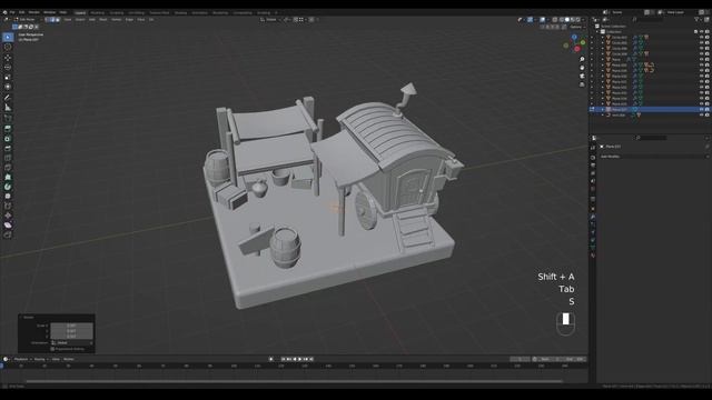 Medieval Marketplace in Blender 3.1 - 3D Modeling Process | Polygon Runway смотреть онлайн