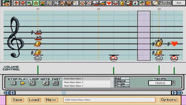 Super Mario Paint: Mad Mew Mew - Undertale смотреть онлайн