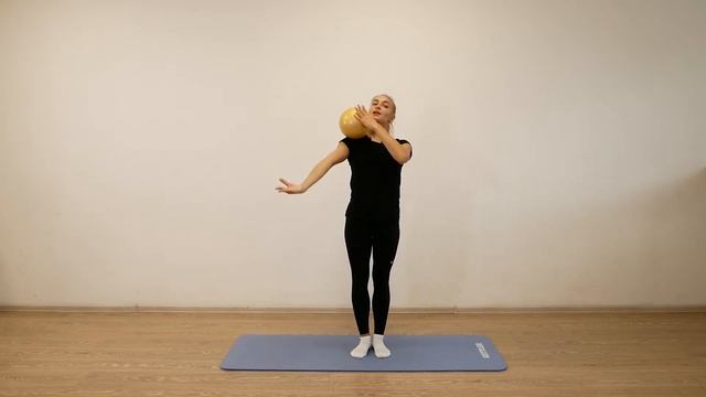 Художественная гимнастика: 5 тренировка с мячом смотреть онлайн