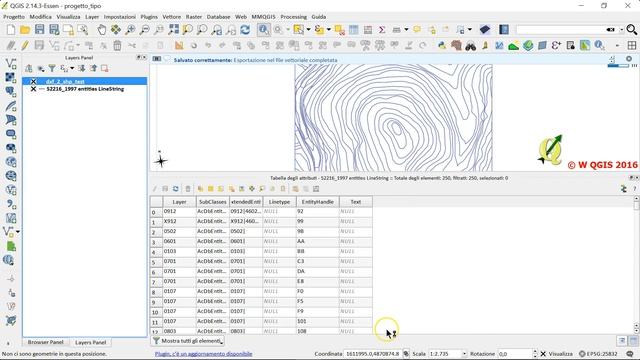 QGIS: estrarre la Z da dxf (Isoipse/isobate 3D) смотреть онлайн
