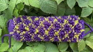 Двусторонняя цилиндрическая мочалка с рисунком от Жанны Мочалкиной. Густая прочная мочалка.Хэндмейд