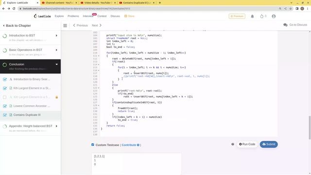 Leetcode -- Oral Mind: Contains Duplicate III by BST in C code -- 20220723 (Debugging) - 2A-3A/3 смотреть онлайн