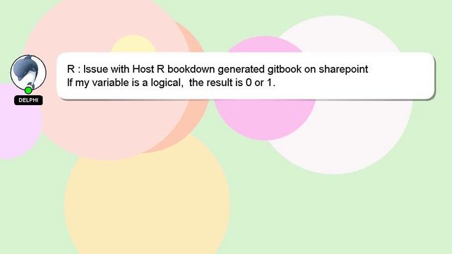 R : Issue with Host R bookdown generated gitbook on sharepoint смотреть онлайн