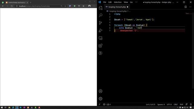 Belajar PHP Dasar - #13 Looping Foreach pada PHP смотреть онлайн