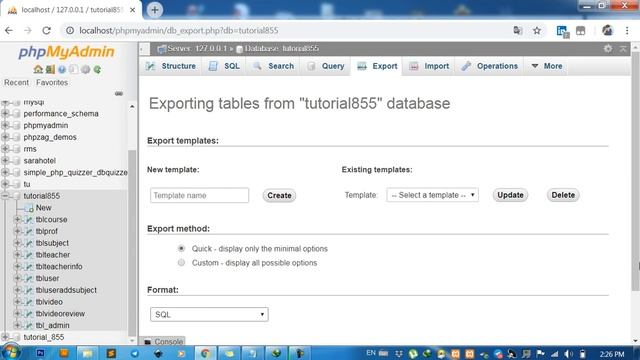 PHPMYADMIN | How to export database with store procedure and view with phpmysql? смотреть онлайн