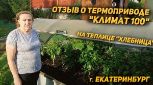 Отзыв о термоприводе Климат 100 на теплице "хлебница". Екатеринбург