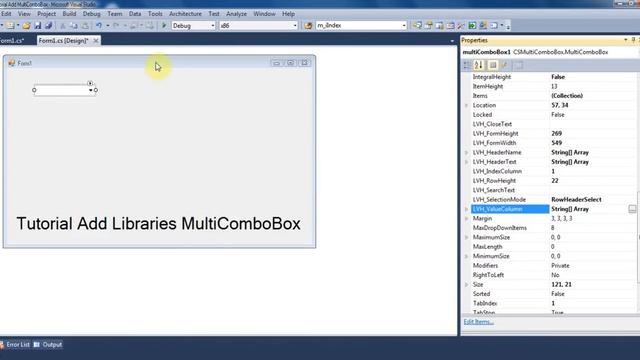 Multi Column ComboBox using c# смотреть онлайн