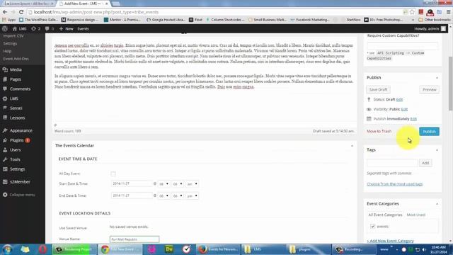 LMS Events Calendar Plugin Setup смотреть онлайн