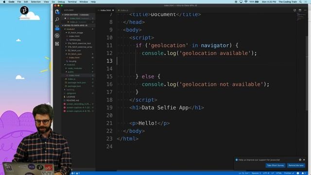 2.2 Geolocation Web API - Working with Data and APIs in JavaScript смотреть онлайн