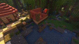 ПОСТРОИЛ ДЕРЕВНЮ В МАНГРОВОМ БОЛОТЕ В МАЙНКРАФТ 1.19!