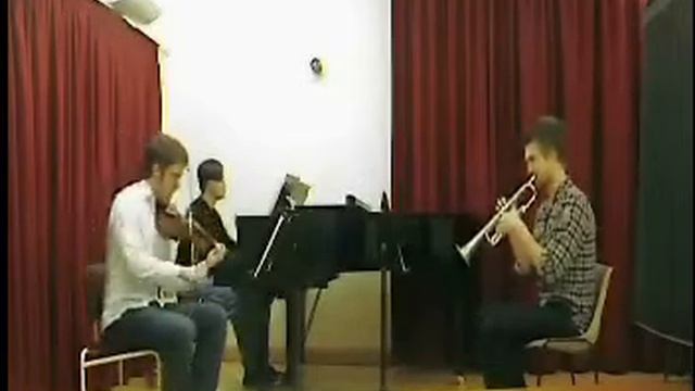 Eric Ewazen - Trio for violin, trumpet and piano, 4th movement смотреть онлайн