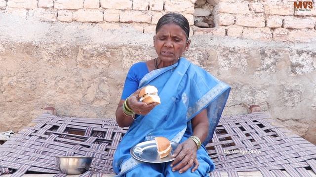 Village Elders react to burger | React to food | My Village Show смотреть онлайн