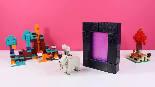 Minecraft Build a Portal Action Figures & Fireball Ghast Review смотреть онлайн