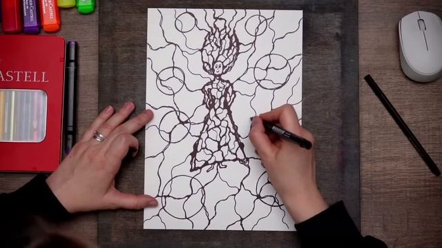 Бесплатный мастер-класс по нейрографике «Нейросилуэт» смотреть онлайн