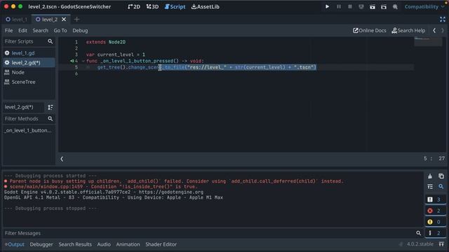 How to Switch Scenes in Godot 4 смотреть онлайн