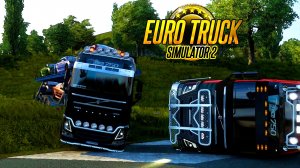 БЕЗ ПРАВИЛ. БЕЗ ТОРМОЗОВ. УГАРНЫЙ БЕСПРЕДЕЛ НА ГРУЗОВИКАХ=)))  (КООП в Euro Truck Simulator 2)