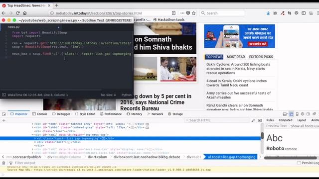 News Scraping смотреть онлайн