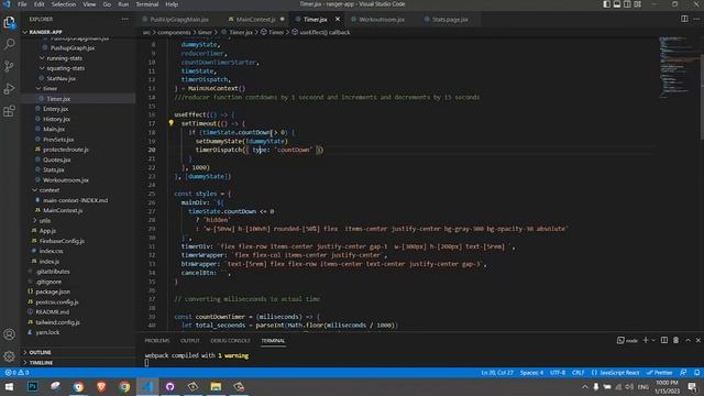 Timer for my react app is done смотреть онлайн