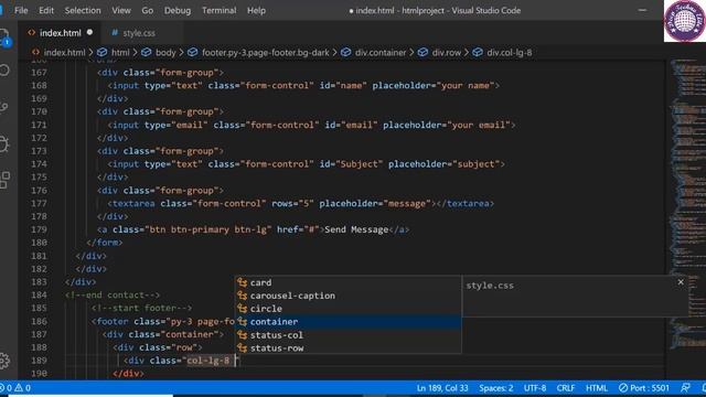 6: Responsive website | how to design Contact us form and footer bootstrap 4 смотреть онлайн