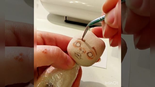 Рисование лица куколке смотреть онлайн