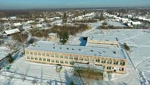 Поселок Уторгош ~ Шимский район Новгородская область ~ обзор виды сверху с высоты птичьего полета смотреть онлайн