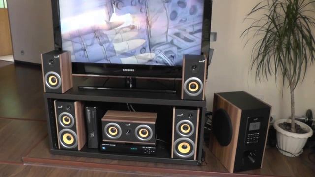 Głośniki Genius SW-HF5.1 5200 - Test dźwięku смотреть онлайн