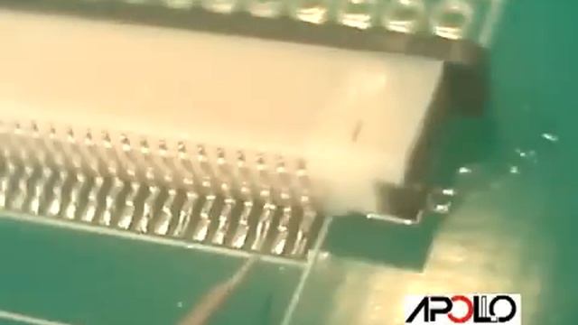 Лазерная пайка разъема с шагом 0,5 мм (Apollo Seiko) смотреть онлайн