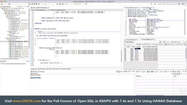 Open SQL in New ABAP® on HANA® | Open SQL in ABAP® | ABAP® Open SQL-Select, Insert, Update, Modify смотреть онлайн