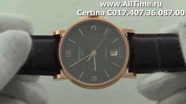 Мужские наручные швейцарские часы Certina C017.407.36.087.00 смотреть онлайн