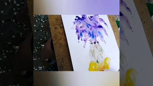 Рисование натюрморта с сиренью и фруктами смотреть онлайн