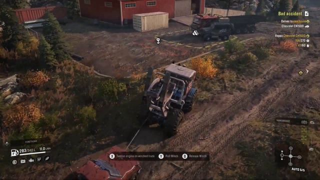 Cat CT680 And Chevy CK1500 Had A Bad Accident New SnowRunner Phase 9 Update/DLC Gameplay смотреть онлайн